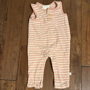 Carter's Pink and White Striped Baby Romper